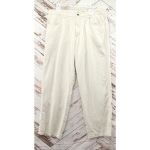 Tommy Bahama Chino Pants Mens 36x30 Beige Stretch Flat Front Vacation Beach Luau